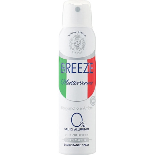 Дезодорант Breeze Mediterraneo Bergamotto e Ambra, 150 мл
